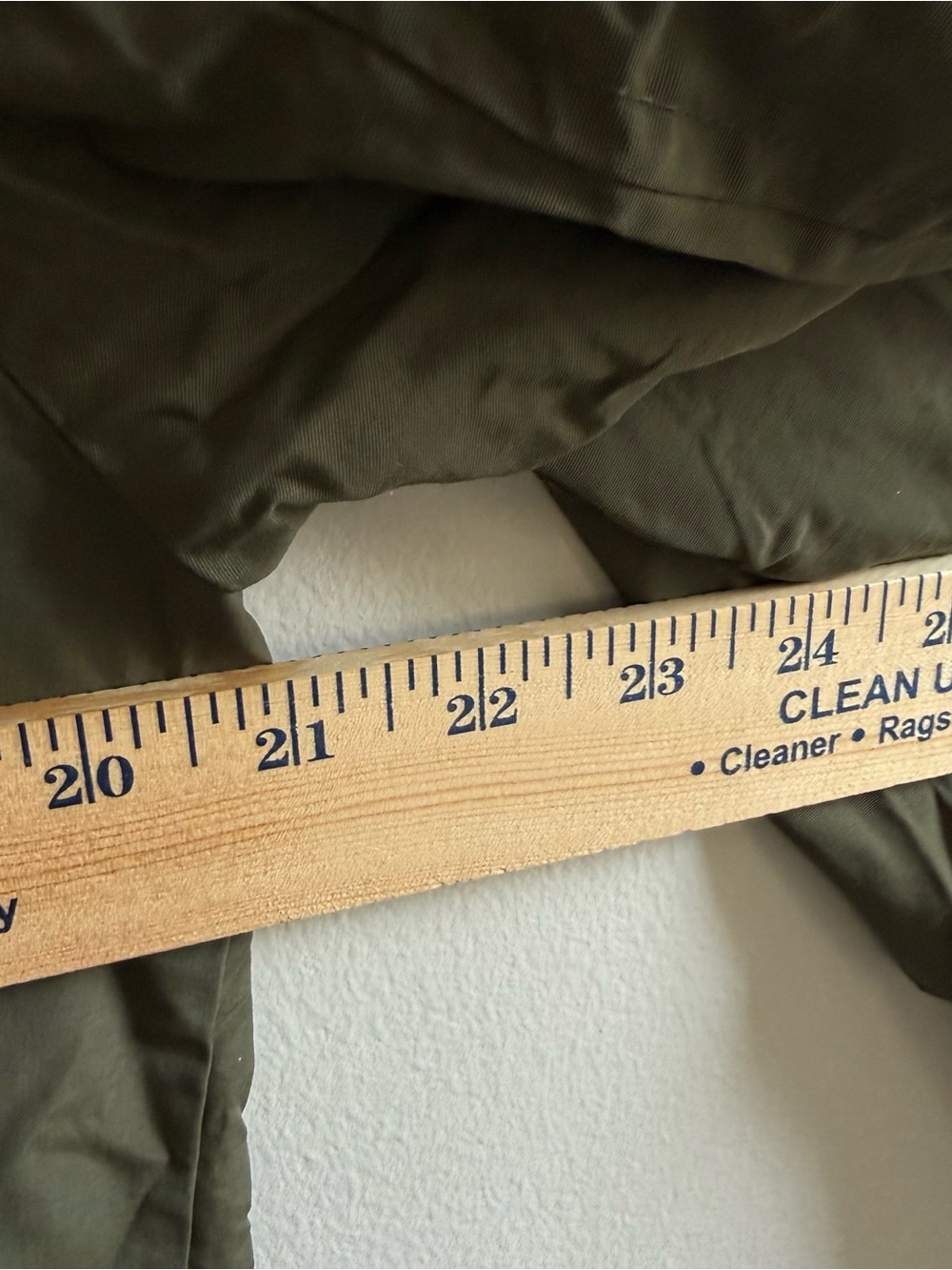 Olive Green Bomber Jacket Coat with Black Trim Men Size M - Picture 13 of 14